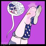2025 5_toes absurd_res animatronic ballora_(fnafsl) band-aid bandage blarf022 blush bodily_fluids clothing dialogue embarrassed english_text eyes_closed feet female five_nights_at_freddy&#039;s foot_focus footwear hi_res holding_neck humanoid humanoid_feet machine musk not_furry one_shoe_on plantigrade robot robot_humanoid scottgames shoes singing sister_location smelly smelly_feet soles solo stink_fumes sweat sweaty_feet text toes