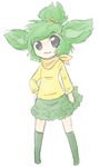  chibicyndaquil gijinka green pansage peersonification pokemon 