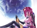  age kagami_sumika long_hair muv-luv muv-luv_alternative red_eyes red_hair wet 