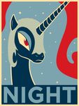  alicorn blue equine female friendship_is_magic hasbro helmet horn horse mammal my_little_pony nightmare_moon_(mlp) pegasus pony poster solo unicorn wings 