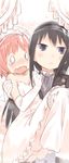  akemi_homura blush_stickers bridal_veil bride carrying crossdressing dress elbow_gloves formal gloves good_end grief_syndrome groom hairband kaname_madoka mahou_shoujo_madoka_magica mizu_asato multiple_girls o_o princess_carry spoilers suit tears veil wavy_mouth wedding_dress wife_and_wife yuri 