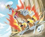  entei natsuya_(pokemon) official_art pokemon pokemon_(game) pokemon_ranger pokemon_ranger_traces_of_light 