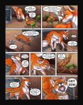  absurd_res animal_genitalia avian backsack balls beak bird canid canine chicken dialogue dipstick_tail duo english_text feral fox fur galliform gallus_(genus) genitals hi_res male mammal markings orange_body orange_fur phasianid quadruped raptorroper sheath speech_bubble tail tail_markings text 