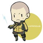  bad_id bad_pixiv_id chibi cole_macgrath copyright_name electricity gloves infamous jacket lowres male_focus solo standing takatsuki_(life) 