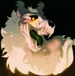 ambiguous_gender anthro bone canid canine canis cloudy_hyena hi_res male mammal oliver(cloudy_hyena) open_mouth original_character skeleton skull tongue undertale_(series) wolf wolf_skull