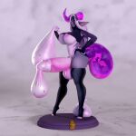 animated anthro balls big_breasts big_butt big_penis big_tail breasts broken_horn butt clothing condom dragon filled_condom furcollectibles_store genitals goo_creature goo_dragon gynomorph hair horn huge_breasts huge_penis huge_tail intersex legwear logo long_ears long_hair mox_(jund_wabbit) mythological_creature mythological_scalie mythology nipples penis presenting purple_body purple_scales scales scalie sculpture sexual_barrier_device solo statue stockings tail unusual_anatomy unusual_genitalia white_hair
