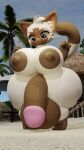 3d_(artwork) anthro beach beach_house beach_hut big_breasts big_butt big_penis blender_(artwork) blue_eyes breasts butt digital_media_(artwork) domestic_cat eejacee erect_nipples eyewear felid feline felis fur genitals glasses gynomorph hands_on_hips hi_res huge_breasts huge_butt huge_penis hyper hyper_breasts hyper_butt hyper_genitalia hyper_penis intersex jay_(eejacee) looking_at_breasts looking_down looking_pleasured male male/male mammal multicolored_body multicolored_fur net nipples palm_tree paws penis plant red_eyewear red_glasses sand sea short_stack siamese solo standing tail tree two_tone_body two_tone_fur warm_lighting water whiskers wide_hips