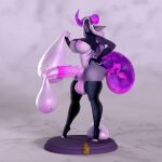 animated anthro big_breasts big_butt big_penis big_tail breasts broken_horn butt clothing condom dragon filled_condom furcollectibles_store genitals goo_creature goo_dragon gynomorph hair horn huge_breasts huge_penis huge_tail intersex legwear logo long_ears long_hair mox_(jund_wabbit) mythological_creature mythological_scalie mythology nipples penis presenting purple_body purple_scales scales scalie sculpture sexual_barrier_device solo spiked_penis spikes spikes_(anatomy) statue stockings tail unusual_anatomy unusual_genitalia unusual_penis white_hair
