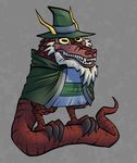  beard cute dragon facial_hair hat horn magic_user nedroid reptile robe scalie spellcaster tail teeth what 