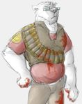  blood eyewear glasses heavy_(team_fortress_2) male mammal polar_bear solo team_fortress_2 unknown_artist 