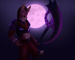 5:4 absurd_res anthro armor clothed clothing creepy digital_media_(artwork) genet halloween hi_res holidays looking_at_viewer male mammal melee_weapon polearm ray_frost scary scythe simple_background sketch smile solo topwear viverrid weapon