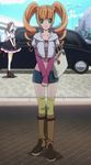  aiba_ruri boots highres multiple_girls sacred_seven screencap solo_focus stitched third-party_edit 