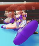  2girls arena catfight girls multiple_girls muscle wrestle_angels wrestling 