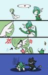 blush comic disappointed disappointment fall_in_love gallade gardevoir gender_confusion humor humour luxray male nintendo pok&#233;mon unknown_artist video_games 
