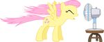  alpha_channel cute equine eyes_closed fan female feral fluttershy_(mlp) friendship_is_magic hair hasbro hi_res horse mammal my_little_pony pegasus pink_hair pony screaming solo table unknown_artist wings 
