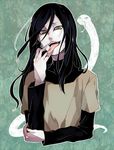  black_hair green_eyes long_hair naruto orochimaru qp_db rinnagi snake tongue 