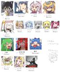  2boys 6+girls arceus black_hair blonde_hair blue_eyes blue_hair blue_skin blush blush_stickers brown_eyes brown_hair cartier_(kasugai_(de-tteiu)) character_name closed_eyes colored_skin commentary cresselia darkrai dialga donbe_(kasugai_(de-tteiu)) drago_(kasugai_(de-tteiu)) eine_(kasugai_(de-tteiu)) eleki_(kasugai_(de-tteiu)) english_text eve_(kasugai_(de-tteiu)) fake_horns fang fangs full-face_blush giratina green_hair grey_hair grey_skin groudon horned_headwear horns ice_(kasugai_(de-tteiu)) kasugai_(de-tteiu) kleine_(kasugai_(de-tteiu)) kyogre machia_(kasugai_(de-tteiu)) maiden_(kasugai_(de-tteiu)) maria_(kasugai_(de-tteiu)) multicolored_eyes multicolored_hair multiple_boys multiple_girls murasame_(kasugai_(de-tteiu)) nasya_(kasugai_(de-tteiu)) palkia pink_eyes pink_hair pink_skin pokemon pokemon_dppt pokemon_rse pokemon_swsh portrait rayquaza red_eyes red_hair regice regidrago regieleki regigigas regirock registeel riding rock_(kasugai_(de-tteiu)) shaymin sidelocks steel_(kasugai_(de-tteiu)) tensei_(kasugai_(de-tteiu)) translated two-tone_hair white_hair yellow_eyes yellow_skin 