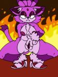 3:4 absurd_res blaze_the_cat bored breasts cheek_tuft chest_tuft chibitay clothing crouching dark_eyelids domestic_cat ear_tuft facial_tuft felid feline felis female fire footwear footwear_only forehead_gem fur gem genitals hair hi_res high_heels high_heels_only mammal mostly_nude nipples purple_body purple_fur sega shoes small_breasts sonic_the_hedgehog_(series) spread_legs spread_vulva spreading tail tied_hair tuft vulva