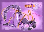 animate_inanimate anthro anthro_on_feral arachnid arthropod ass_up bestiality bodily_fluids cum cum_inside dialogue dirty_talk dragonlady_(artist) duo ejaculation featureless_face female feral genital_fluids genitals hi_res internal male metallic_body nude open_mouth penetration penis scorpion scorpion_tail talking_feral unusual_anatomy unusual_genitalia unusual_penis vaginal vaginal_penetration