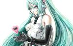  aqua_eyes aqua_hair digital_media_player elbow_gloves gloves hatsune_miku heart highres long_hair sk_hand solo twintails very_long_hair vocaloid 