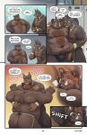  absurd_res anthro belly belly_overhang belly_squish big_belly blake_harper_(thepurp) blush bulge canid canine canis chest_tuft claws clothed clothing cuffs_(clothing) dobermann domestic_dog duo english_text eyes_closed flaccid genitals hi_res hug huge_belly jockstrap jockstrap_only male male/male mammal marcus_(thepurp) muscular muscular_male nipples overweight overweight_male pecs penis pinscher smile squish suid suine sus_(pig) text thepurp topless tuft tusks underwear underwear_only wild_boar 
