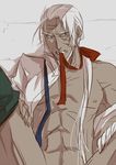  arc_system_works blazblue kikuyosho long_hair lowres male male_focus ribbon valkenhayn_r_hellsing white_hair yaoi 