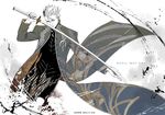  devil_may_cry long_coat male_focus solo sword vergil weapon wolfina 