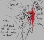 ambiguous_gender ambiguous_species anthro blood blood_splatter bodily_fluids bound bovid brain_damage caprine concussion death_orgasm dumbification duo ear_piercing emanata eyebrow_piercing facial_piercing fatal_affection gore head_injury hi_res impact_play looking_pleasured male male/ambiguous mammal nipple_piercing nipples nose_piercing piercing sheep slamming snuff sound_effects speech_impediment tongue tongue_out