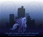  alicorn blue_theme city crown cutie_mark equine female feral friendship_is_magic grayma1k hair hasbro horn horse mammal my_little_pony night pegacorn pony princess_luna_(mlp) skyscraper solo tail winged_unicorn wings 