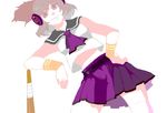  alternate_costume ann606 baseball_bat earmuffs school_uniform short_hair solo touhou toyosatomimi_no_miko 