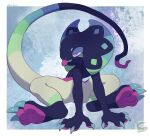 2025 absurd_res agamid ambiguous_gender anthro artist_logo artist_name blep blue_claws cel_shading claws convenient_censorship digital_drawing_(artwork) digital_media_(artwork) finger_claws forked_tongue frilled_lizard hi_res lizard logo mochiri pawpads pink_pawpads pink_tongue red_eyes reptile scalie shaded simple_background solo tail text toe_claws tongue tongue_out