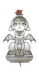 arknights bodily_fluids breasts canid canine digital_drawing_(artwork) digital_media_(artwork) feet female fox genital_fluids genitals hair hi_res hypergryph linye mammal nipples nude sculpture simple_background smile solo studio_montagne tail