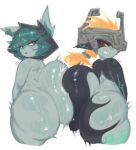 2025 ass_to_ass big_butt butt butt_squish crossover duo female green_hair hair hood hood_only huge_butt humanoid humanoid_pointy_ears imp league_of_legends midna motion_lines nintendo not_furry orange_hair pointy_ears purple_eyes red_eyes riot_games sharp_teeth shortstack simple_background smile squish teeth tencent the_legend_of_zelda twili twilight_princess vex_(lol) white_background yellow_sclera yordle zombieskick
