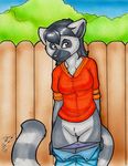  clothed clothing female joshua_frinkle lemur mammal os outside primate pussy skimpy solo standing undressing 