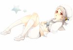  axis_powers_hetalia bad_id bad_pixiv_id blush child full_body hat kneehighs lying male_focus on_back open_mouth prussia_(hetalia) red_eyes ribbon sailor shoes shorts silver_hair socks tobi_(one) white_hair white_legwear younger 