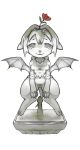 arknights bodily_fluids canid canine digital_drawing_(artwork) digital_media_(artwork) feet female fox genital_fluids genitals hair hi_res hypergryph linye mammal nipples nude sculpture simple_background smile solo studio_montagne tail