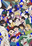  6+boys :d bishoujo_senshi_sailor_moon black_hair bleach blonde_hair blue_background bob_cut bruno_bucciarati character_name chibi_maruko-chan closed_eyes closed_mouth commentary_request copyright_request crossover double_v dougi dragon_ball dragon_ball_z ena_(dream_bbq) ena_(series) ena_(species) frisk_(undertale) green_hair grin hairstyle_connection haku_(sen_to_chihiro_no_kamikakushi) hanako-san_(hanako-san_ga_kita!!) happy highres hikaru_no_go hirako_shinji hosokawa_miki hotaru_no_haka hunter_x_hunter jigoku_sensei_nube jojo_no_kimyou_na_bouken kalluto_zoldyck kirby_(series) lilia_vanrouge looking_at_viewer magical_girl makoto-chan multiple_boys multiple_crossover multiple_girls naruto_(series) ohyou_wake open_mouth petelgeuse_romaneeconti pokemon pokemon_(creature) purple_hair rainbow_parakeet rainbow_parakeet_(character) rayman_limbs re:zero_kara_hajimeru_isekai_seikatsu rock_lee rook_hunt sailor_saturn sailor_senshi_uniform sakura_momo sawada_makoto sen_to_chihiro_no_kamikakushi setsuko_(hotaru_no_haka) shingeki_no_kyojin short_hair slayers smile smoochum son_gohan taranza teeth tomoe_hotaru touya_akira trait_connection twisted_wonderland undertale utdr_(toby_fox) v vento_aureo xelloss yelena_(shingeki_no_kyojin) 