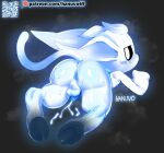 2026 absurd_res anthro anus artist_name backsack balls big_butt black_hooves black_sclera blue_anus blue_nipples blue_penis blush bodily_fluids bottom_heavy butt cloven_hooves colored colored_cum cum digital_drawing_(artwork) digital_media_(artwork) erection genital_fluids genitals glowing glowing_body glowing_cum guardian_spirit hanuvo hi_res hooves light lighting long_ears lying male microsoft nipples nude on_front ori_(ori) ori_(series) pear-shaped_figure penile penis perineum qr_code rear_view shaded signature simple_background solo spirit sweat tail tapering_penis text thick_thighs unusual_bodily_fluids unusual_cum unusual_genital_fluids white_balls white_body white_ears white_perineum white_skin white_tail wide_hips xbox_game_studios