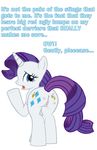  all_fours anus arthropod b.sting bee bee_sting blue_eyes bsting butt cutie_mark equine eyeshadow female feral friendship_is_magic fur hair hasbro horn horse insect makeup mammal my_little_pony pain pony pussy rarity_(mlp) solo unicorn white_fur 