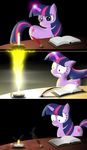  astonishment book candle comic cutie_mark equine fear female feral fire friendship_is_magic hair hasbro horn horse ink long_hair magic mammal my_little_pony pedro992 pony quill solo table twilight_sparkle_(mlp) unicorn 