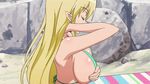  animated animated_gif astarotte_no_omocha! bikini blonde_hair breasts gif huge_breasts lotte_no_omocha! mercelida_ygvar swimsuit 