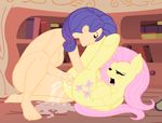  bestiality blush cum cutie_mark duo equine eyes_closed female female_ejaculation feral fingering fingering_pussy fluttershy_(mlp) friendship_is_magic hair hasbro horse human humanized interspecies lesbian mammal megasweet my_little_pony nude open_mouth orgasm pegasus pink_hair pony purple_hair pussy_juice rarity_(mlp) sex tail wings 