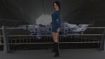  1girl 3d advanced_ship_(eve_online) attack_ship_(eve_online) black_boots black_hair blue_shirt blue_skirt boots braid breasts caldari_state_(eve_online) combat_ship_(eve_online) commentary cruiser_(eve_online) electronic_warfare_ship_(eve_online) emblem english_commentary eve_online exploration_ship_(eve_online) floating floating_object from_side full_body game_screenshot_background gran22 hangar high_heel_boots high_heels highres ishukone_corporation_(eve_online) kaalakiota_corporation_(eve_online) knee_boots lai_dai_corporation_(eve_online) lips long_hair long_sleeves looking_at_viewer medium_breasts military_vehicle miniskirt minmatar_republic_(eve_online) original railing realistic science_fiction screenshot_background shirt skirt solo spacecraft spacecraft_interior standing strategic_cruiser_(eve_online) support_ship_(eve_online) tech_3_ship_(eve_online) tengu_(eve_online) 