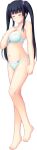  1girl aqua_bra barefoot black_hair blue_bra blush bow bow_panties bra breasts closed_eyes closed_mouth frown full_body game_cg hand_on_own_chest highres kurasawa_anzu large_variant_set long_hair medium_breasts navel nerawareta_megami_tenshi_angel_tear non-web_source official_art panties sad self-datamine solo tachi-e tall_image tears transparent_background tsukumo_kazuita twintails underwear underwear_only variant_set 