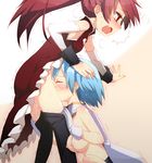  bad_id bad_pixiv_id blue_hair breasts cunnilingus error female_ejaculation highres long_hair magical_girl mahou_shoujo_madoka_magica medium_breasts miki_sayaka multiple_girls nipples oral orgasm ponytail pussy_juice red_hair sakura_kyouko short_hair thighhighs trembling yuri zen_o 