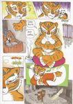  bear better_late_than_never breasts cat censored clothed clothing comic daigaijin feline female half-dressed kung_fu_panda mammal master_tigress night nude panda panties plushie red_eyes skimpy solo tail tiger topless underwear 