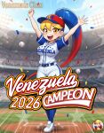  2026_world_baseball_classic ai-generated baseball baseball_cap baseball_jersey hat jersey original venezuela venezuela_chan world_baseball_classic 