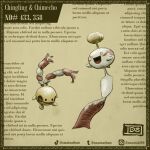 :d border brown_border character_name chimecho chingling commentary english_commentary evolutionary_line full_body grey_background highres instagram_logo instagram_username lorem_ipsum no_humans open_mouth pokedex_number pokemon pokemon_(creature) pokemon_focus simple_background smile solid_circle_eyes swainathan tiktok_logo tiktok_username tumblr_logo tumblr_username yellow_eyes 