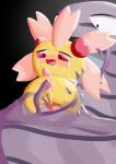  absurd_res anus blush bodily_fluids cherrim duo female feral generation_1_pokemon generation_4_pokemon genitals hi_res mud muk nintendo olihai pokemon pokemon_(species) sex slime sweat tears vulva yellow_body 