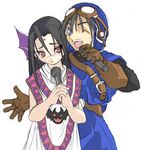  1girl artist_request dragon_quest dragon_quest_ii genderswap genderswap_(mtf) gloves hargon microphone prince_of_lorasia 